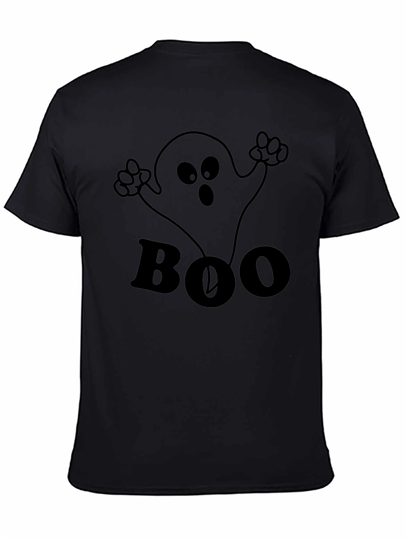 Boo Ghost Graphic Tee - Halloween Fun!