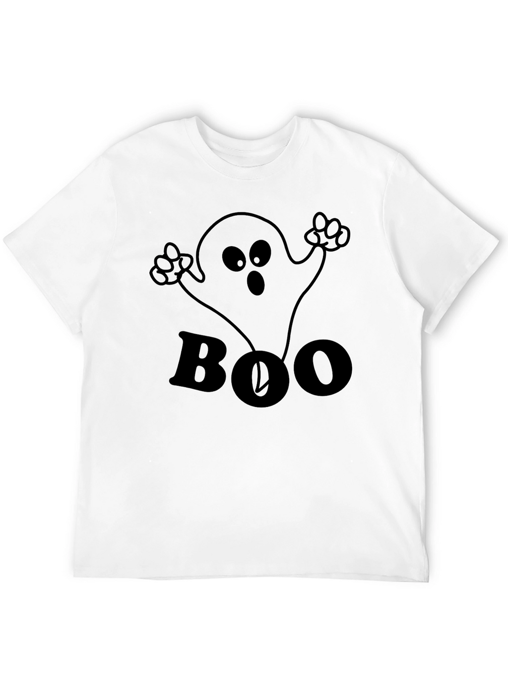 Boo Ghost Graphic Tee - Halloween Fun!