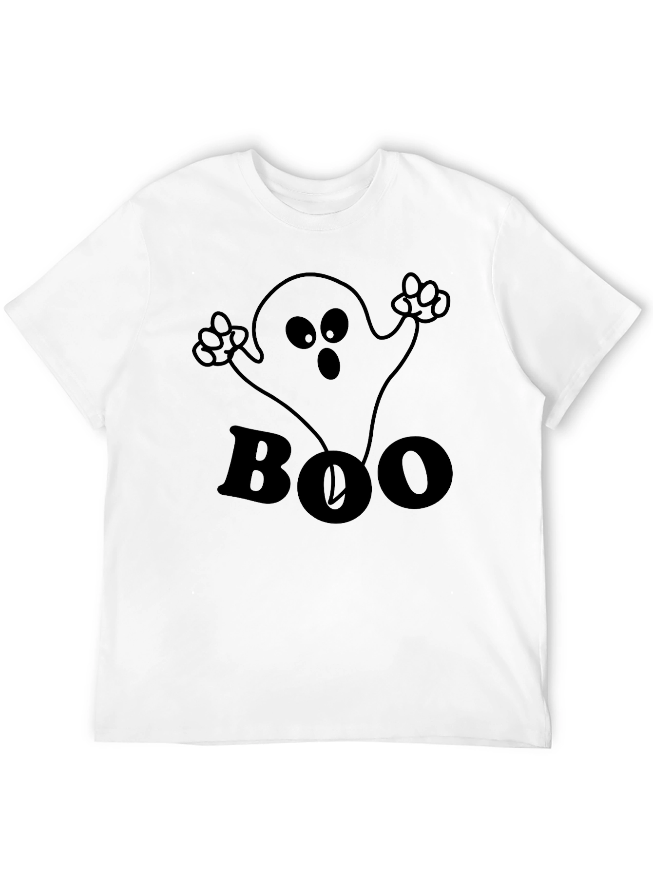 Boo Ghost Graphic Tee - Halloween Fun!