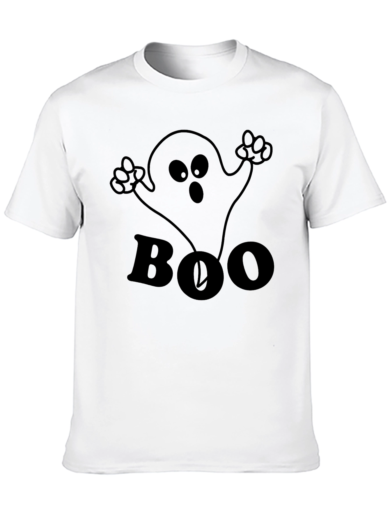Boo Ghost Graphic Tee - Halloween Fun!