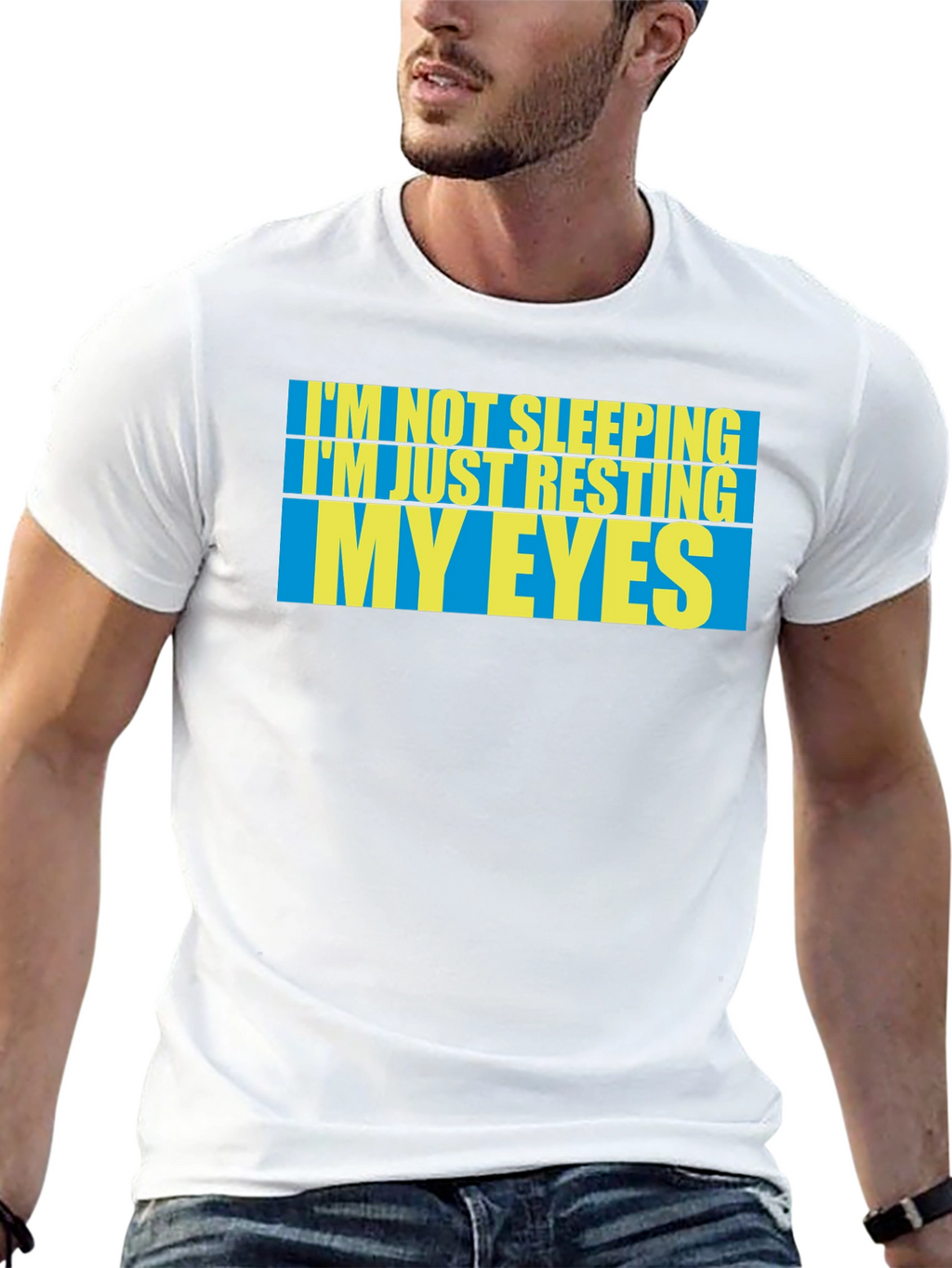 Resting My Eyes T-Shirt - Funny Sleep Tee