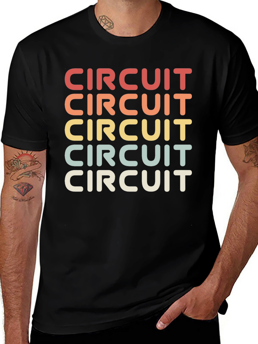 Retro Circuit Design Tee