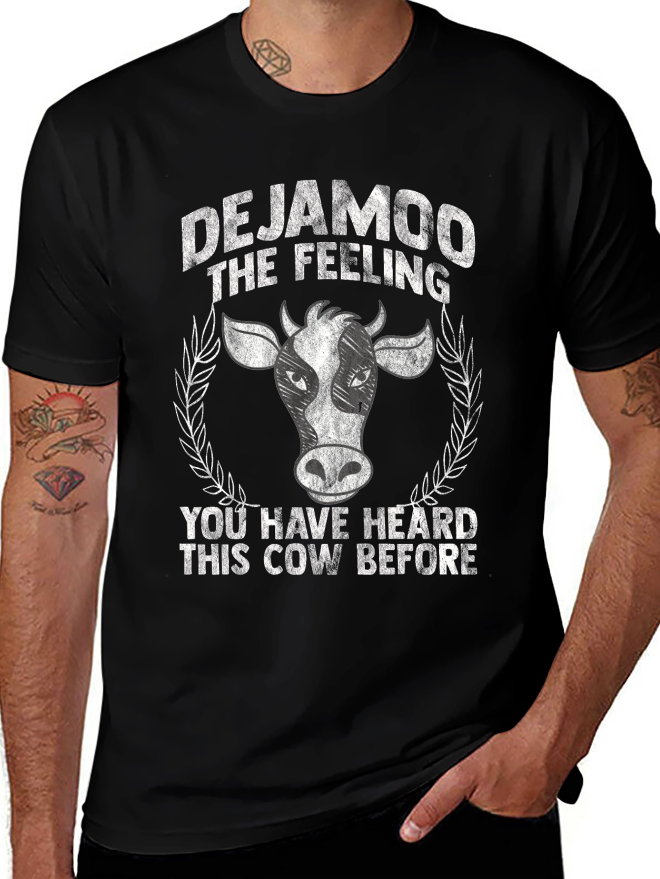 DejaMoo Funny Cow Graphic Tee
