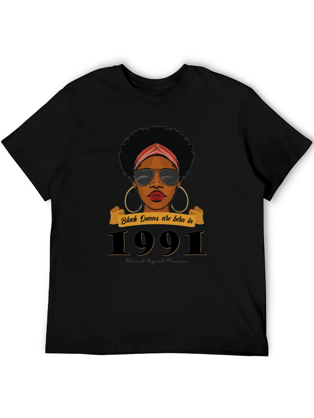 Black Queen 1991 Birthday T-Shirt