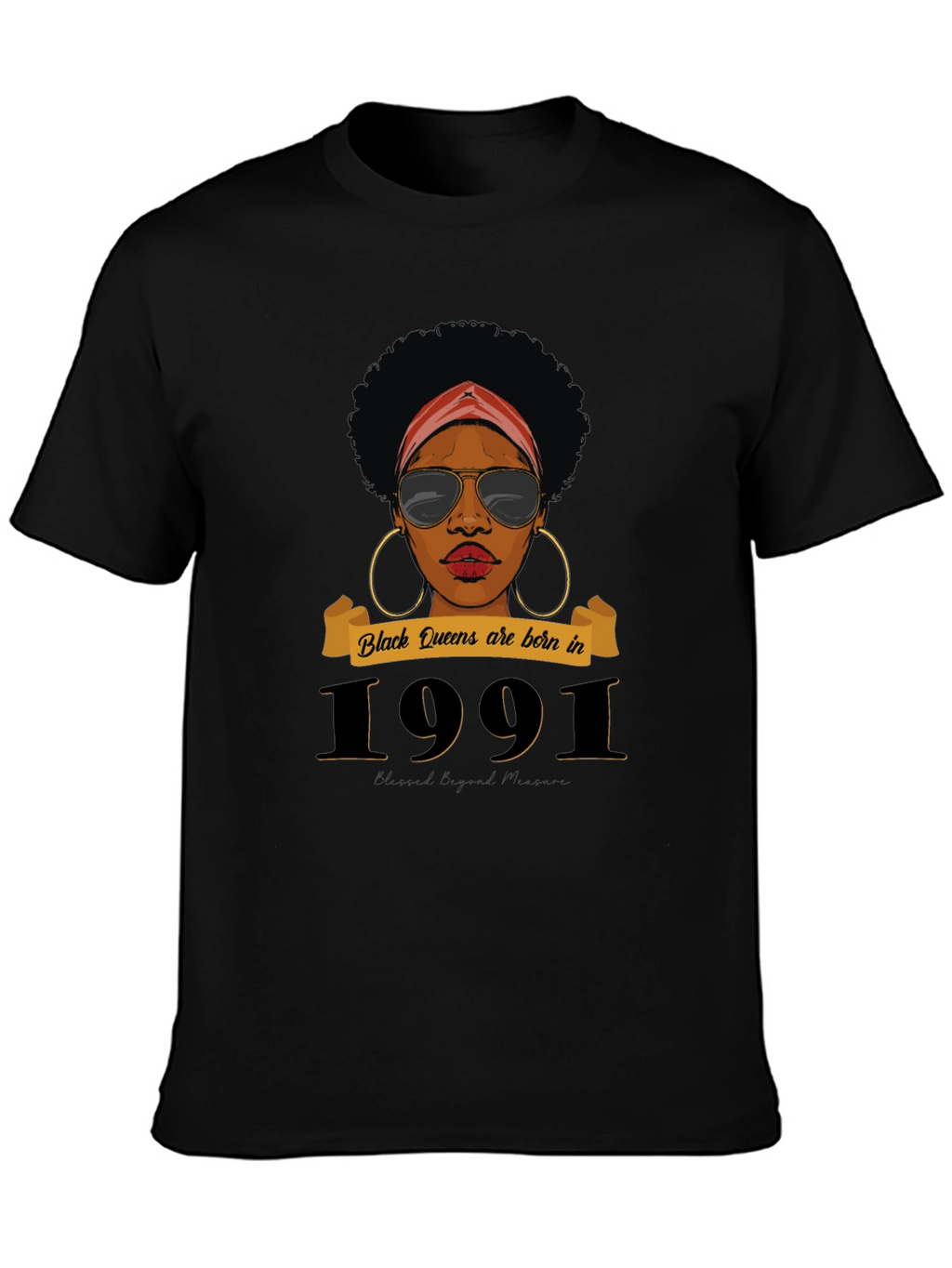 Black Queen 1991 Birthday T-Shirt
