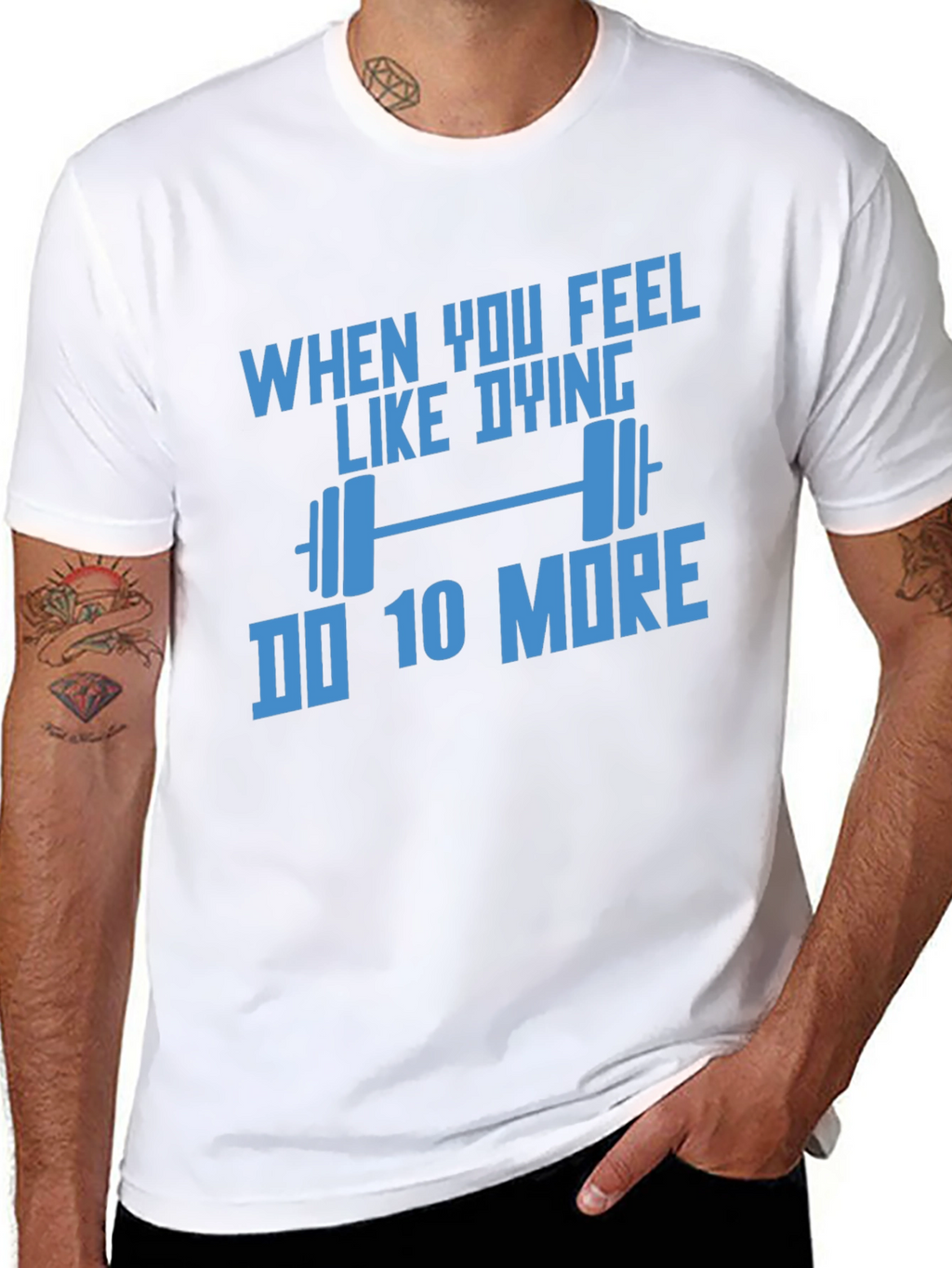 Motivational Workout T-Shirt: Do 10 More!