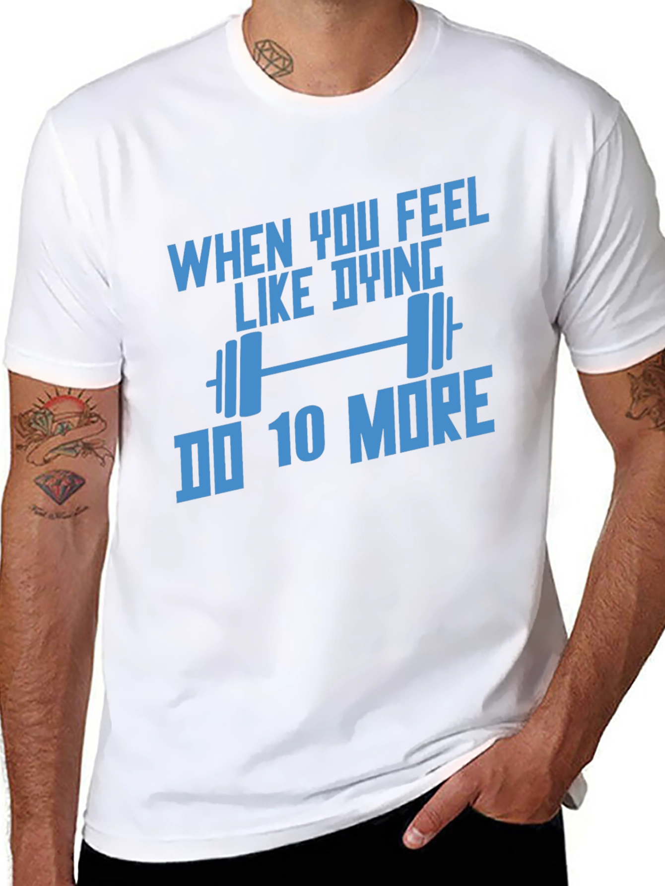 Motivational Workout T-Shirt: Do 10 More!