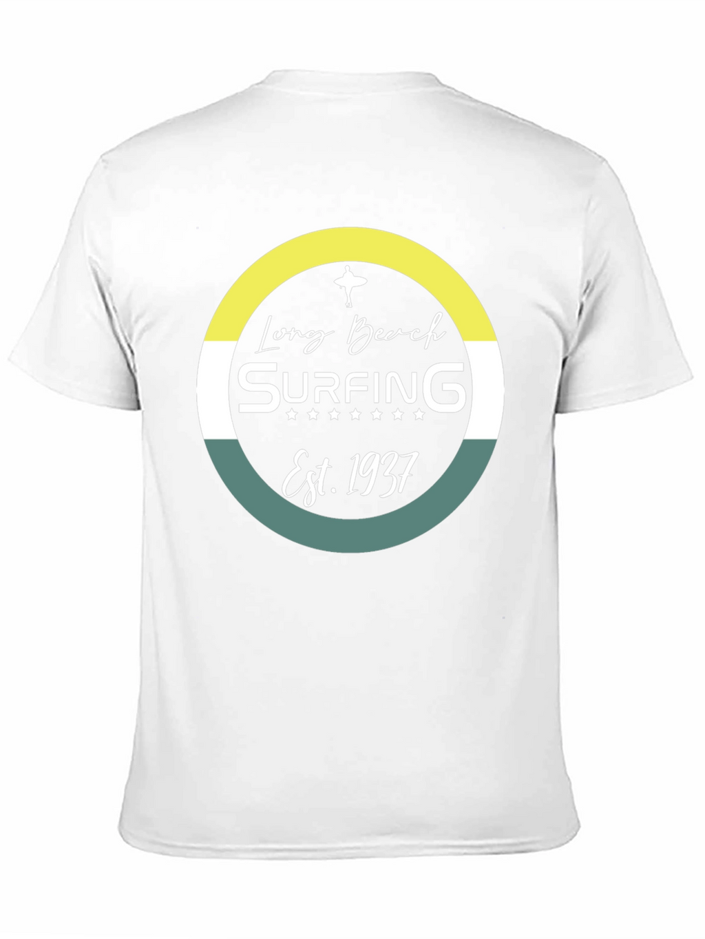 Long Beach Surfing Est. 1937 Black Graphic Tee