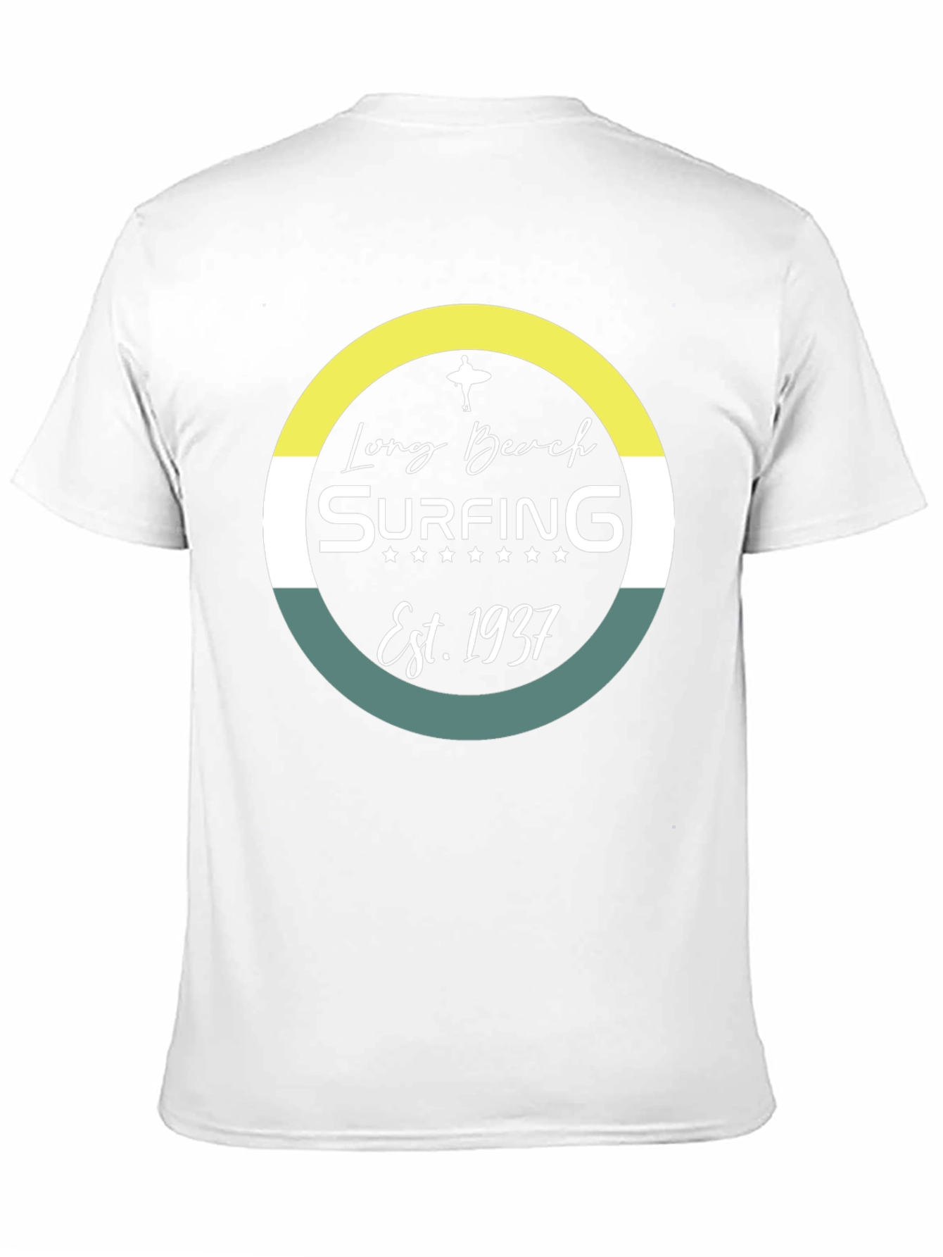 Long Beach Surfing Est. 1937 Black Graphic Tee