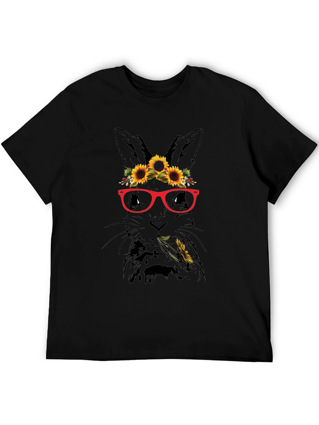 Bunny with Sunflowers T-Shirt
