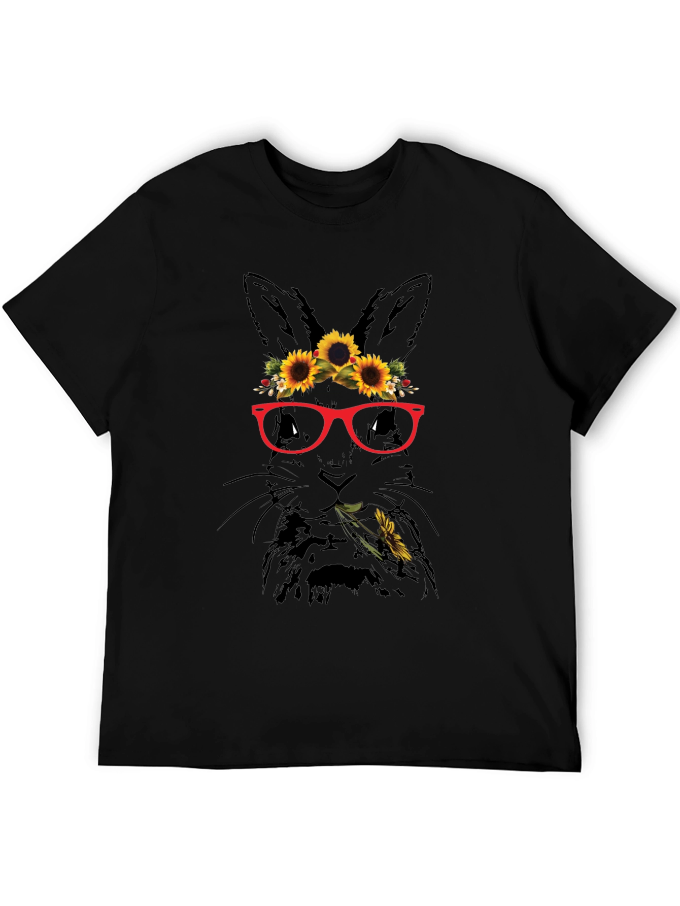Bunny with Sunflowers T-Shirt