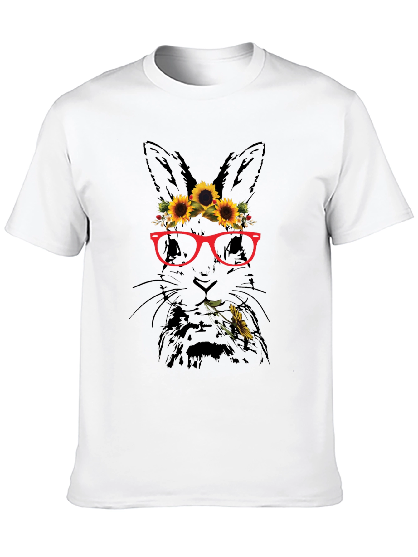 Bunny with Sunflowers T-Shirt