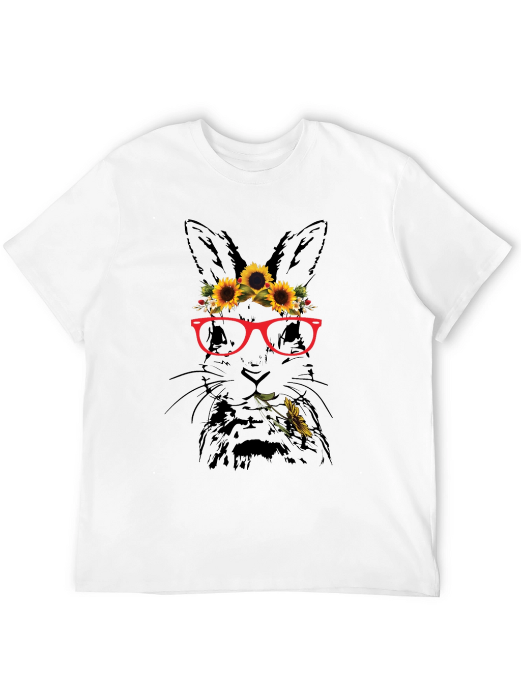 Bunny with Sunflowers T-Shirt