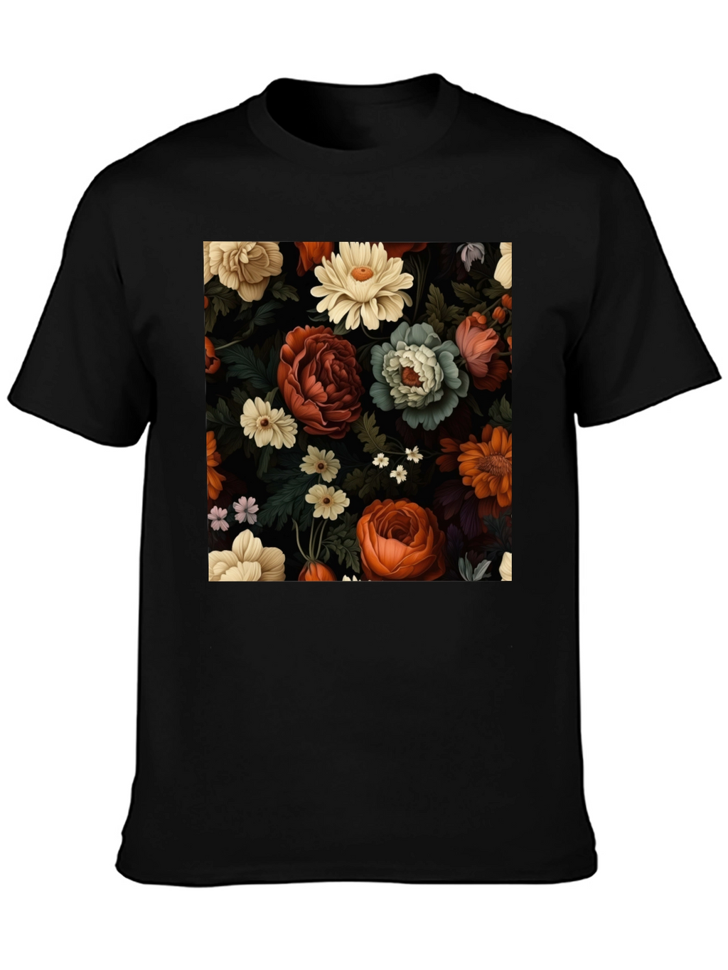 Floral Print Tee - Elegant Style