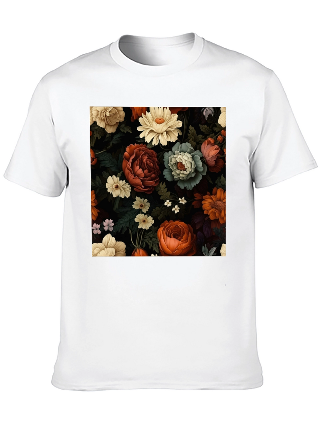 Floral Print Tee - Elegant Style