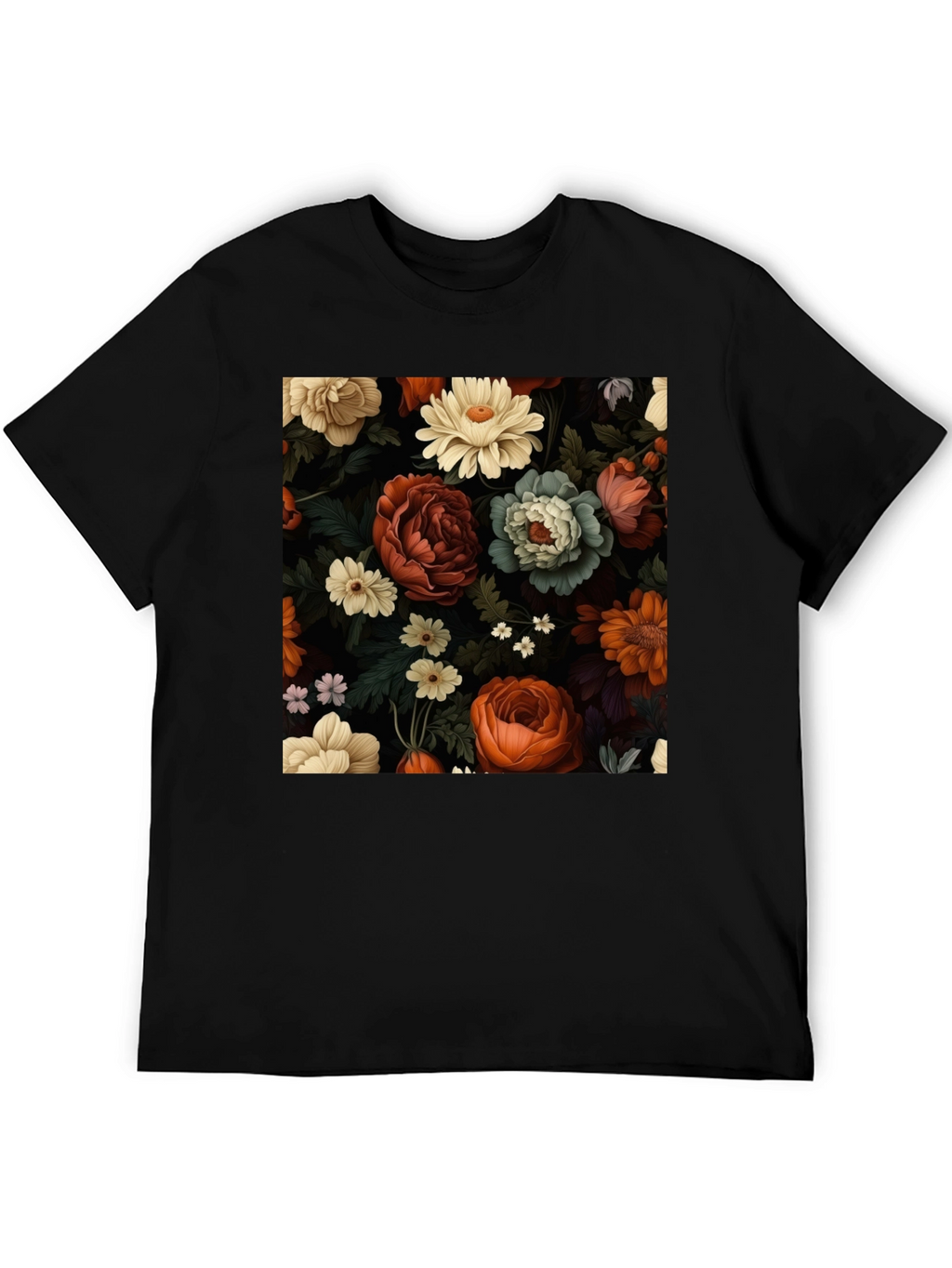 Floral Print Tee - Elegant Style