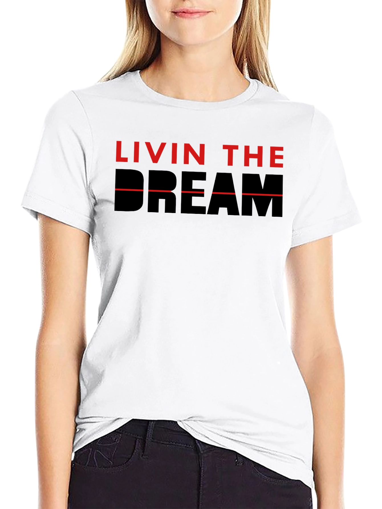 Livin The Dream Graphic Tee - Black