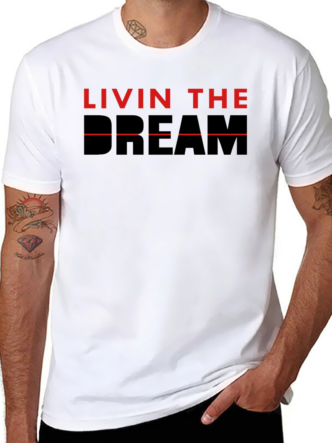 Livin The Dream Graphic Tee - Black