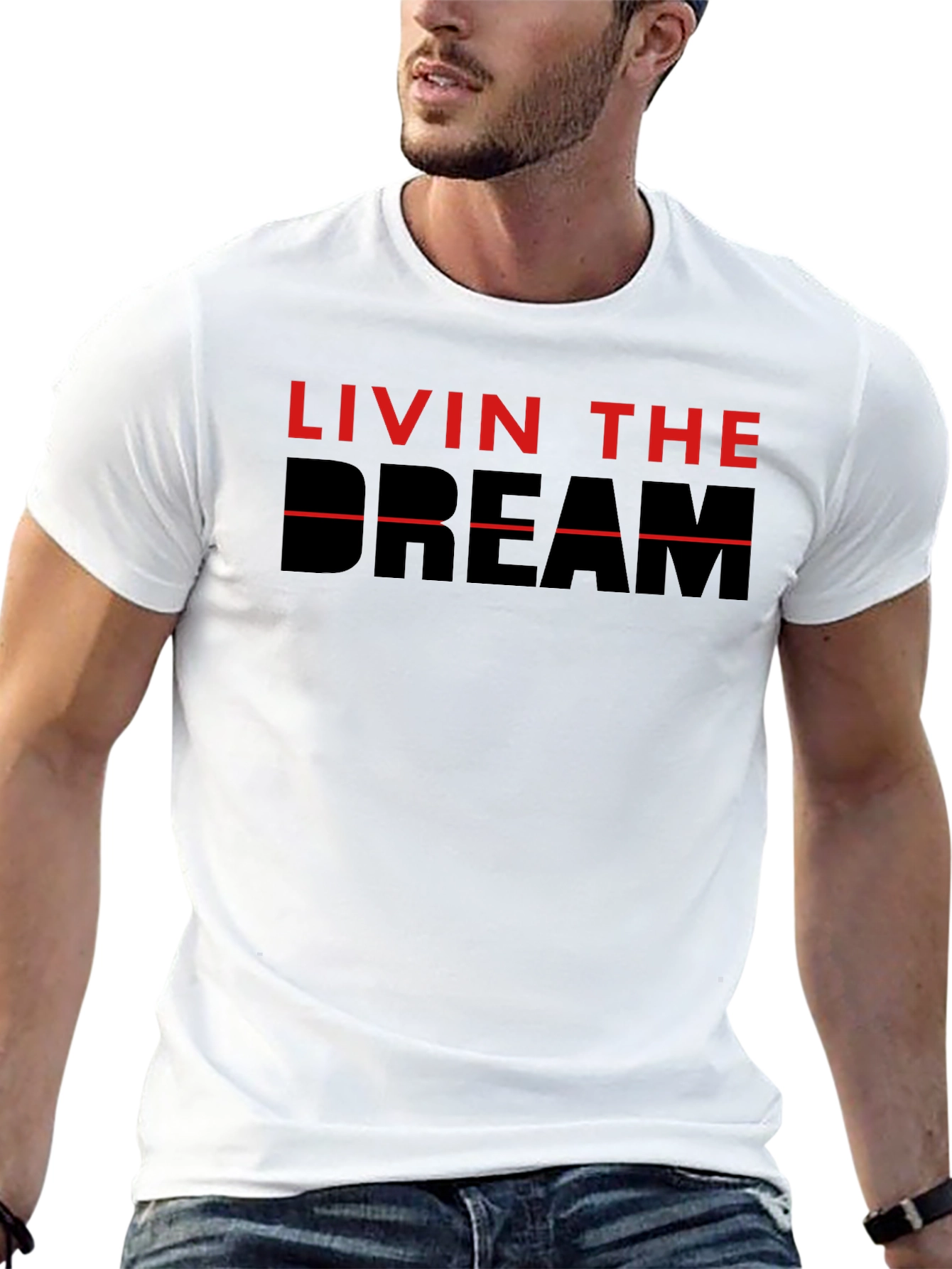 Livin The Dream Graphic Tee - Black