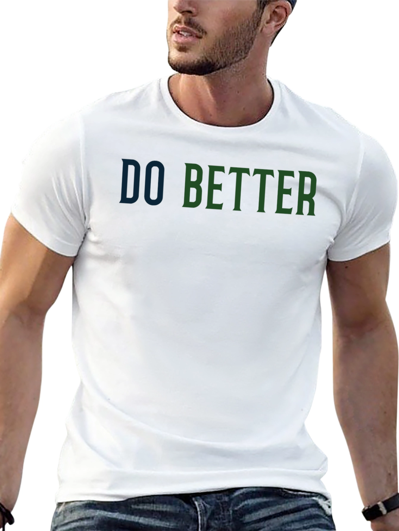 Do Better Graphic Print Crew Neck T-Shirt