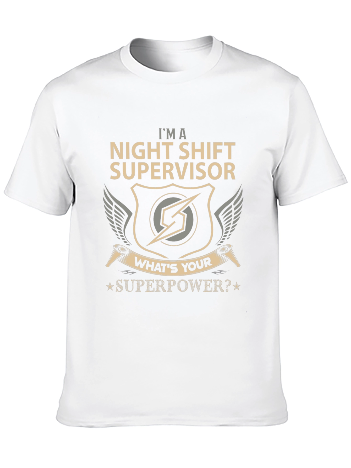 Night Shift Supervisor Superpower Graphic Tee