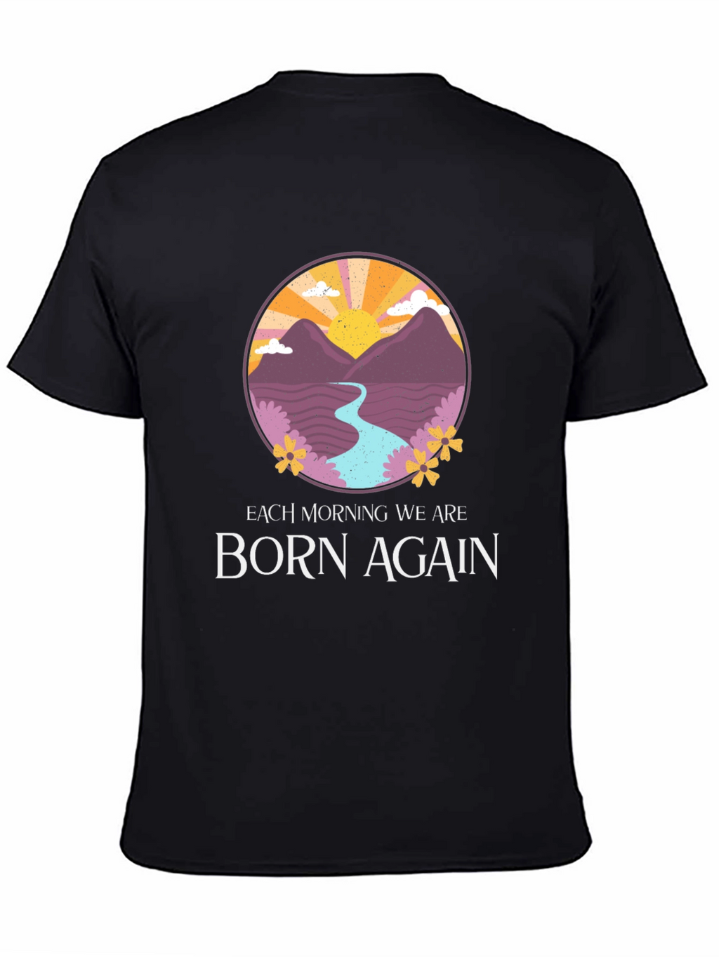 Born Again Mountain River Graphic Tee