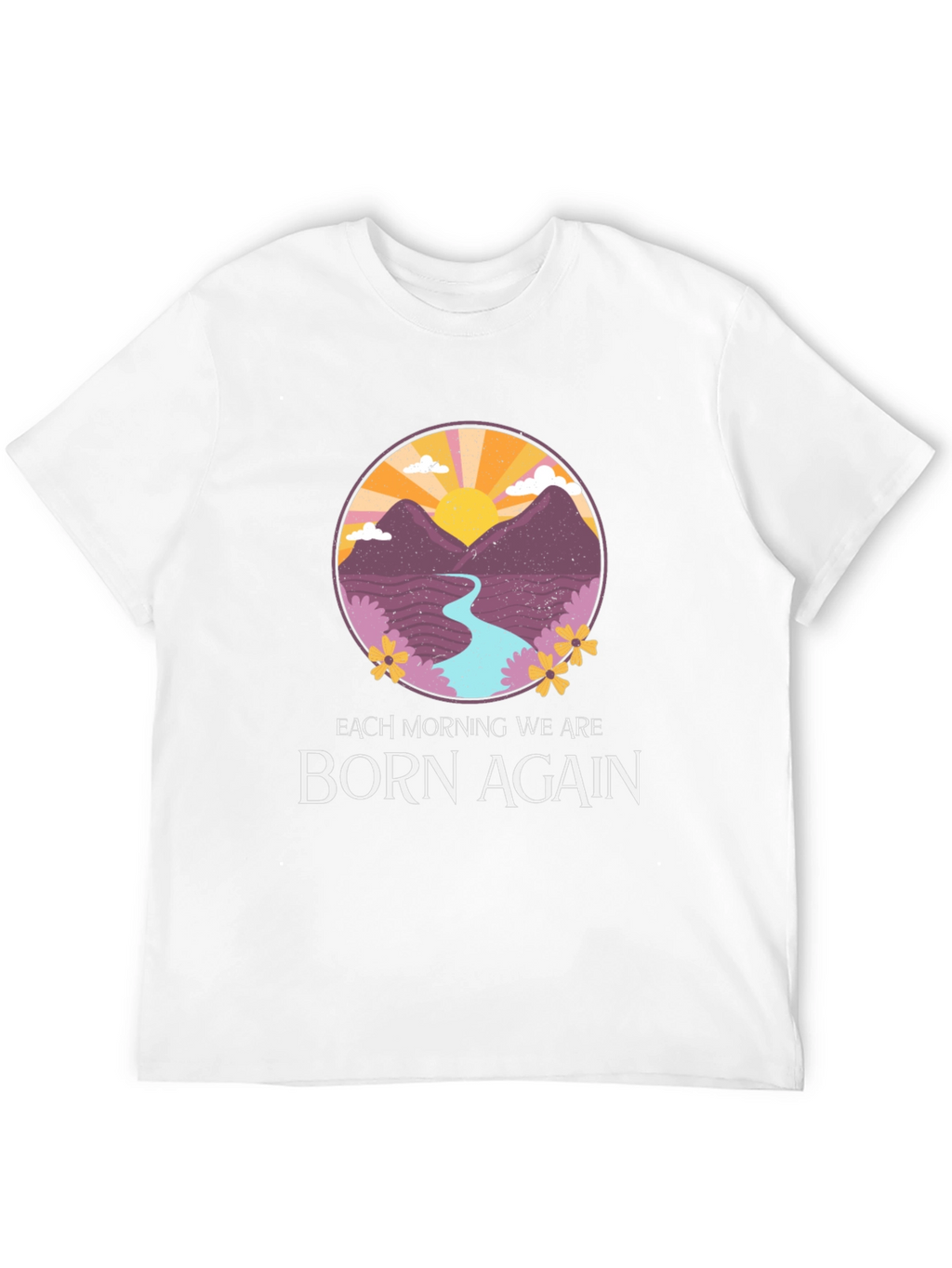 Born Again Mountain River Graphic Tee