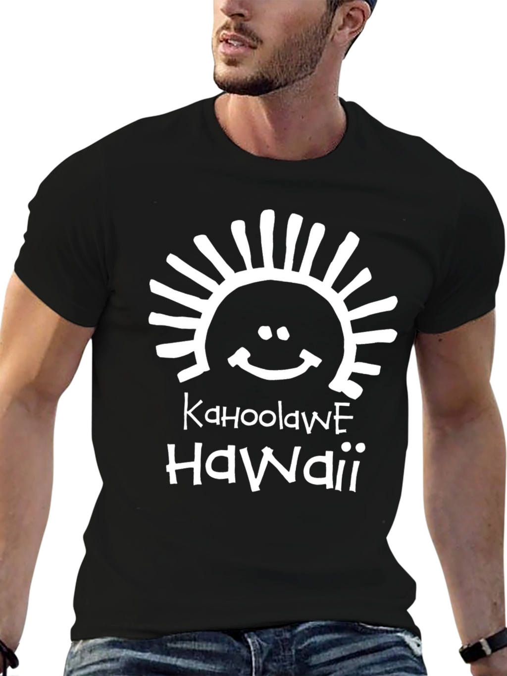 Kahoolawe Hawaii T-Shirt Black Graphic Tee