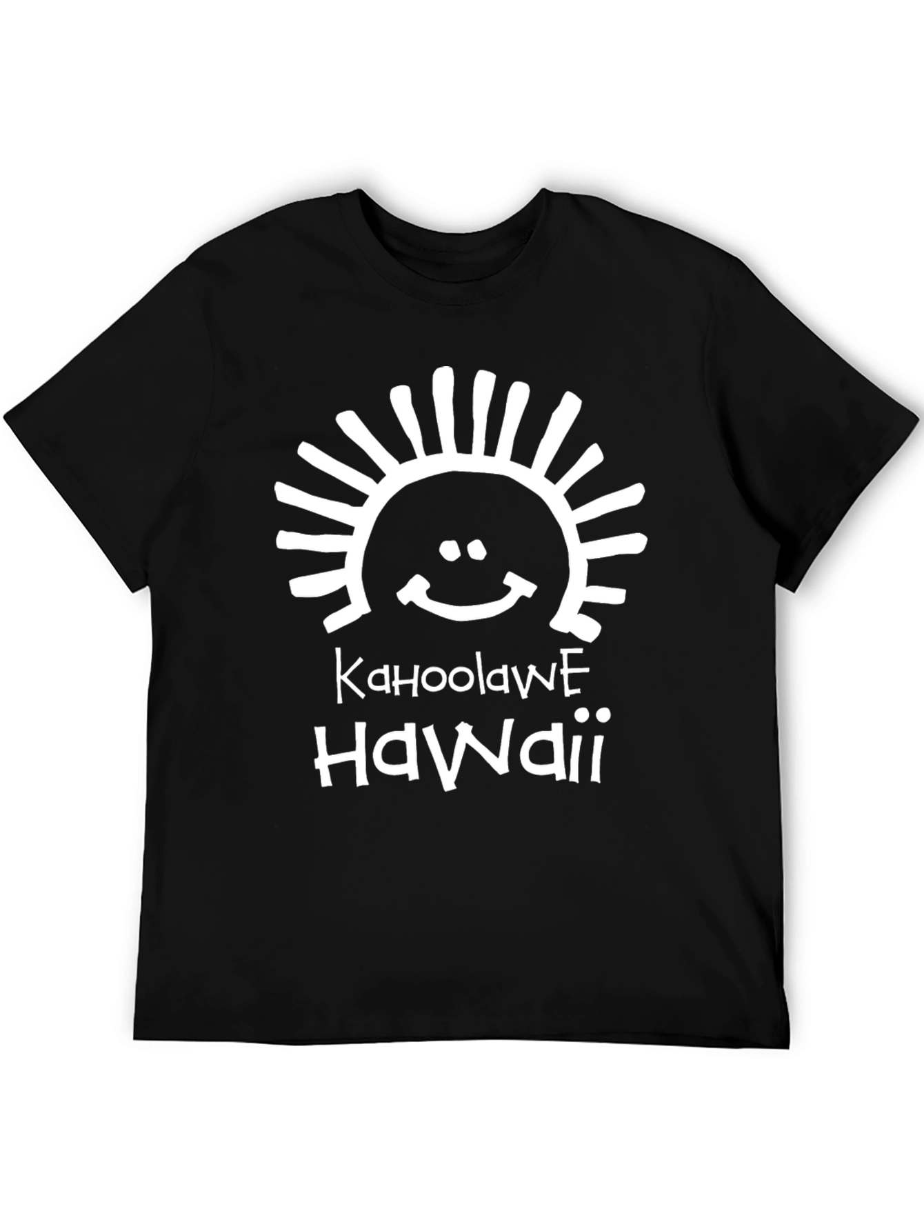 Kahoolawe Hawaii T-Shirt Black Graphic Tee