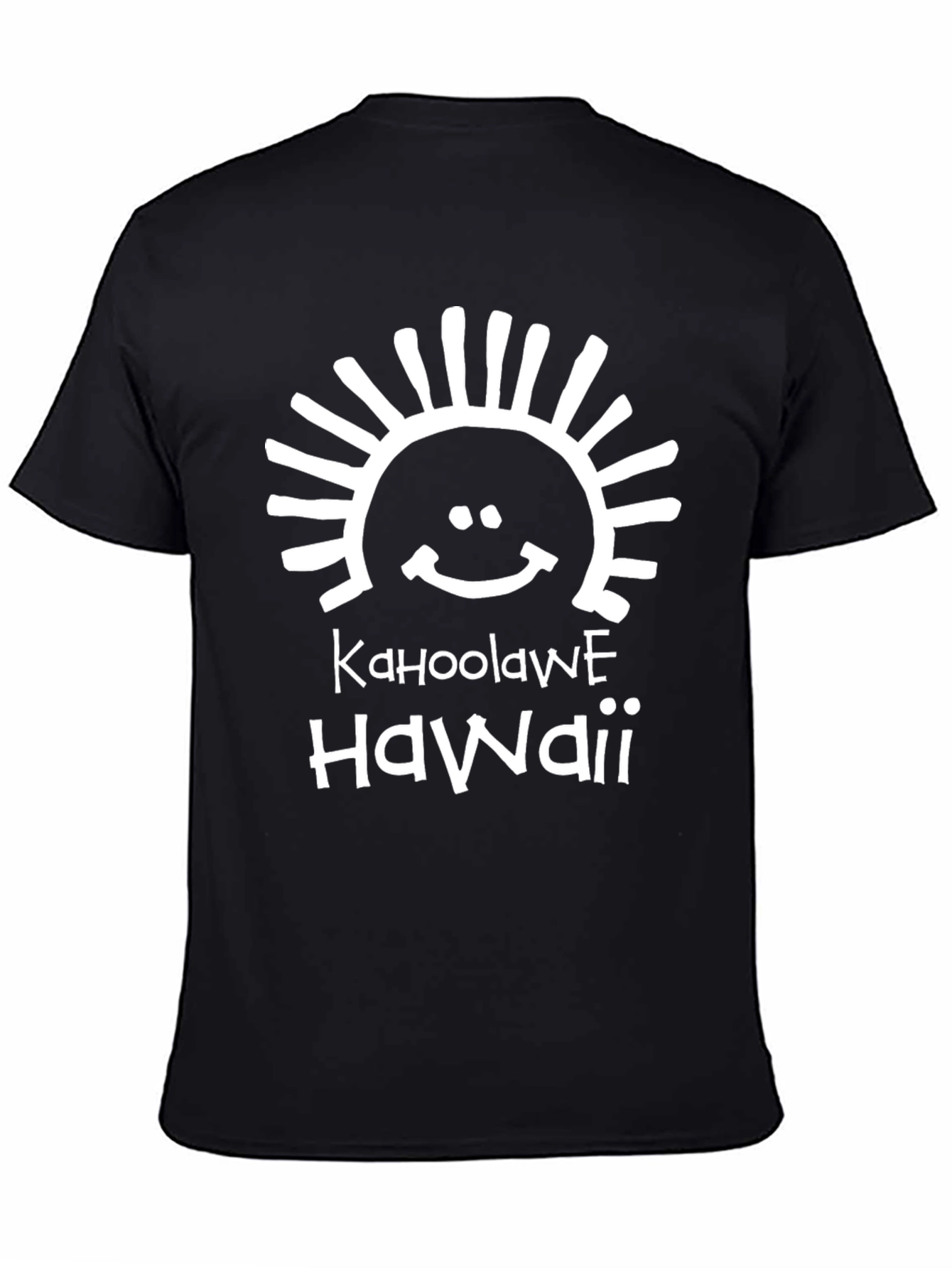 Kahoolawe Hawaii T-Shirt Black Graphic Tee
