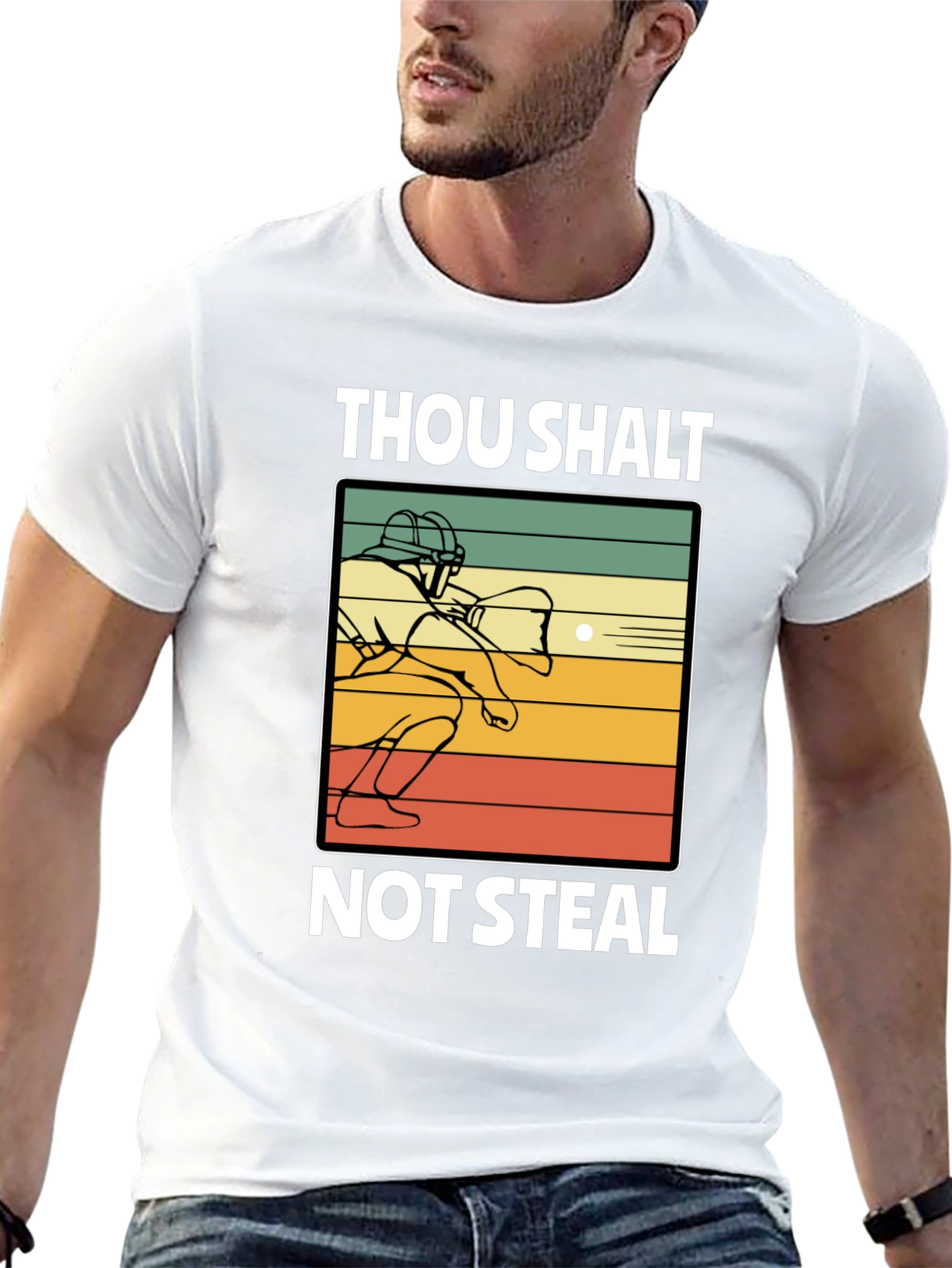 Thou Shalt Not Steal Baseball T-Shirt