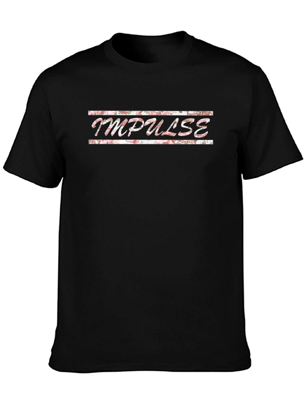 Floral Impulse Graphic Black T-Shirt