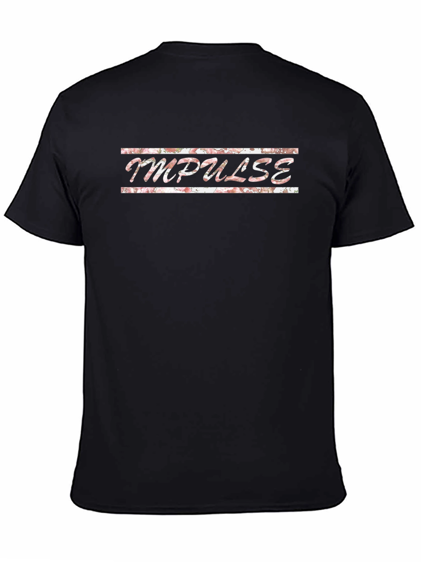 Floral Impulse Graphic Black T-Shirt