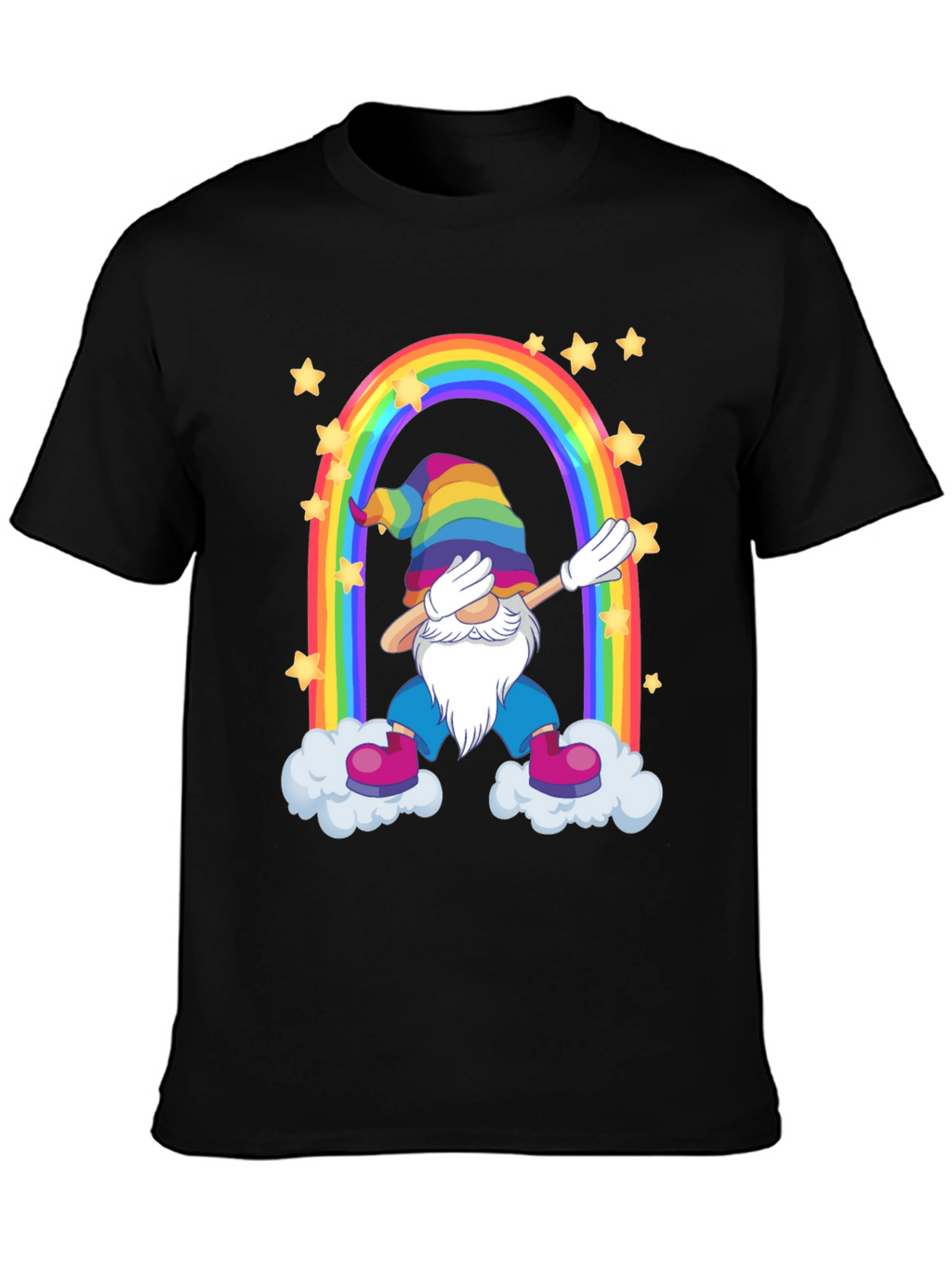 Rainbow Gnome Dab T-Shirt