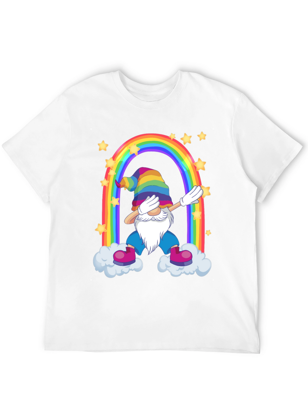 Rainbow Gnome Dab T-Shirt