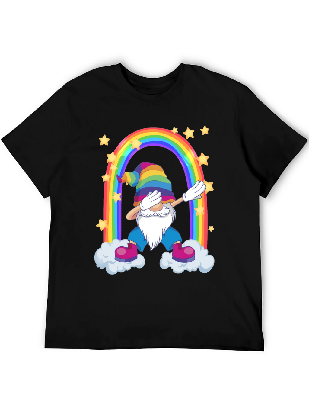 Rainbow Gnome Dab T-Shirt