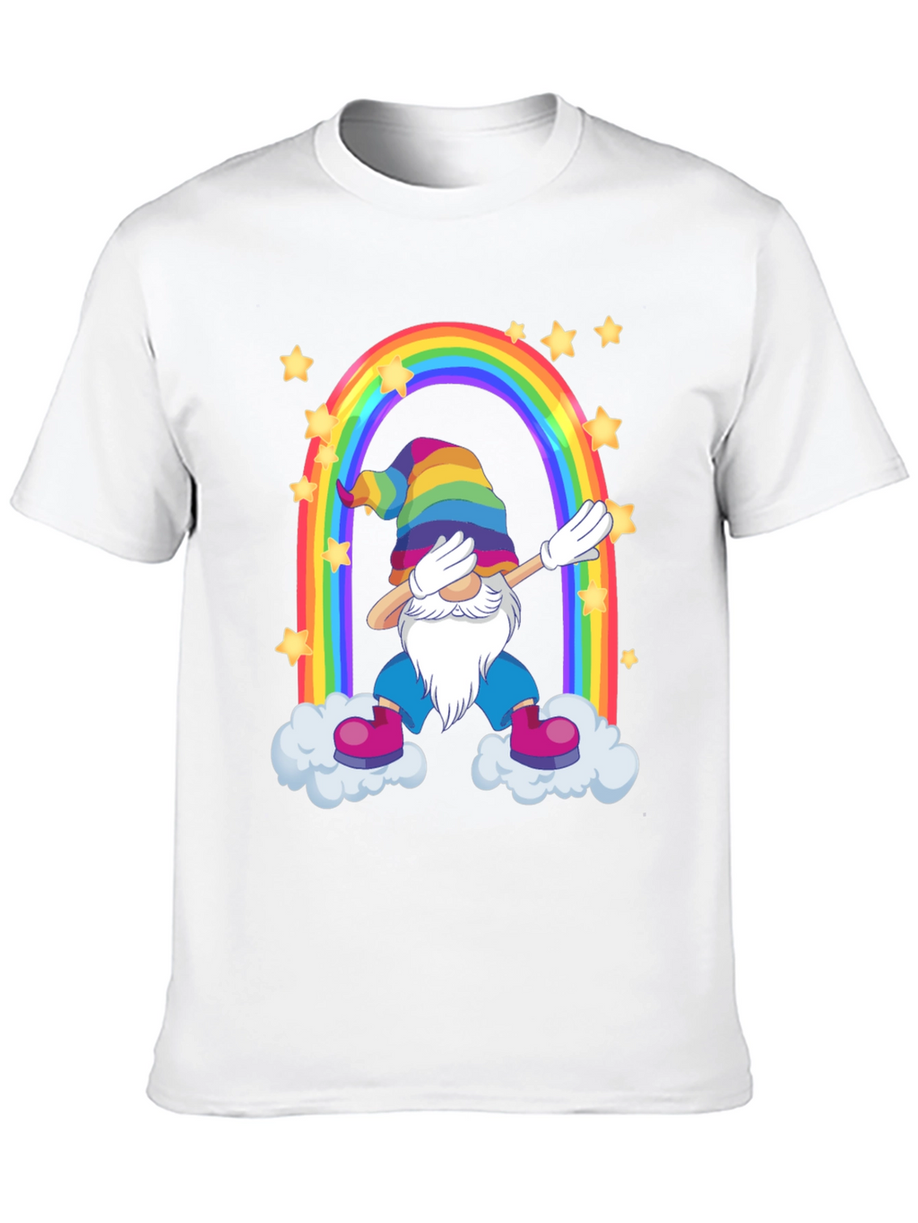 Rainbow Gnome Dab T-Shirt