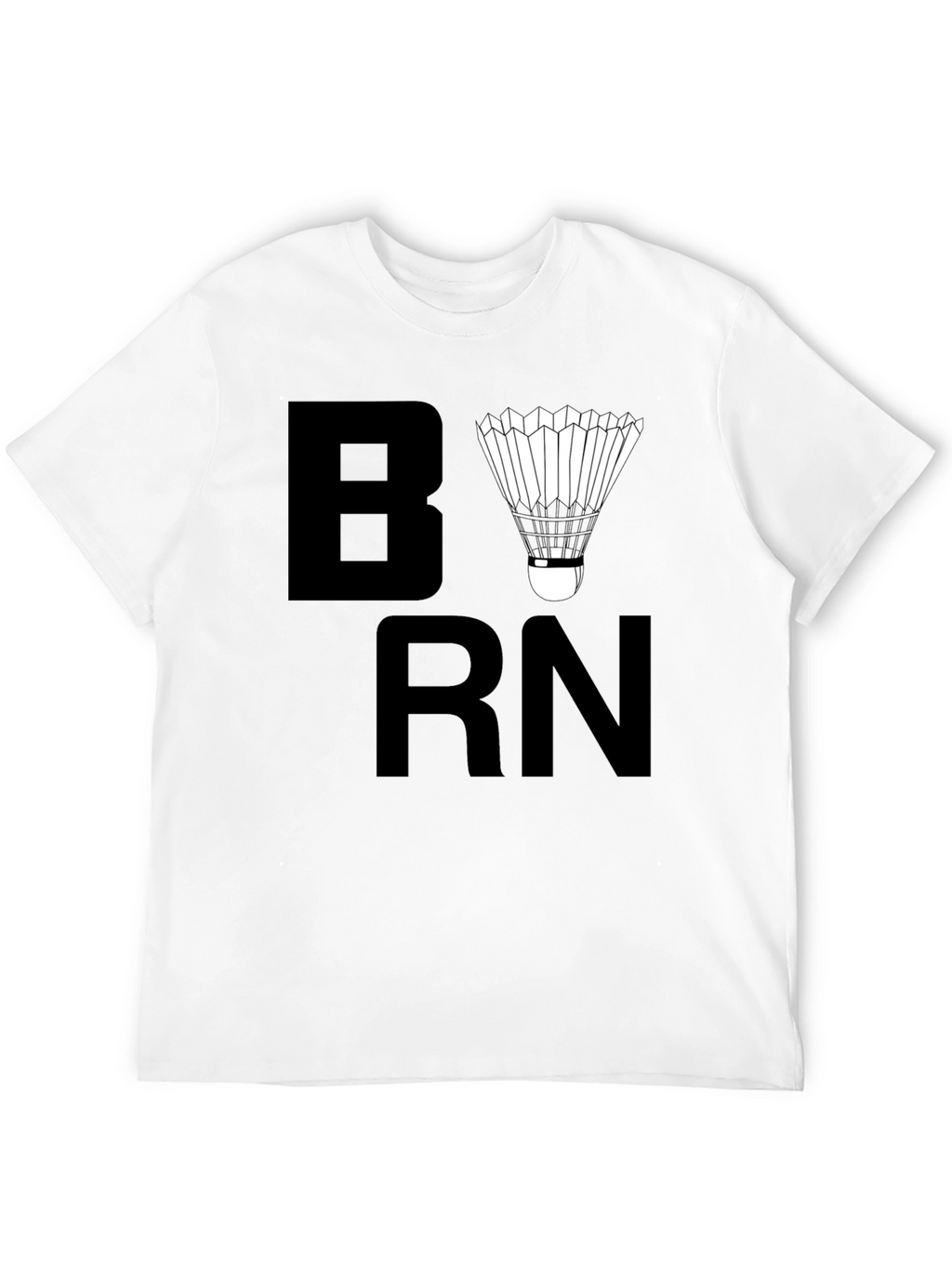 Born to Badminton Black T-Shirt