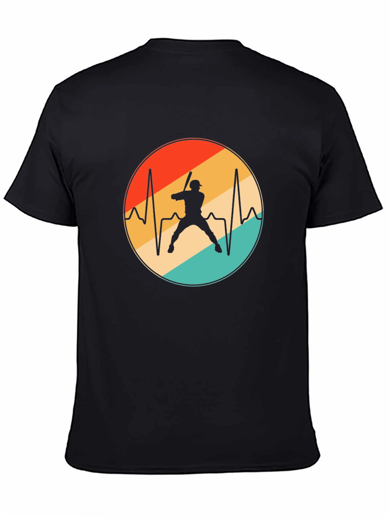 Baseball Heartbeat Tee - Vintage Style