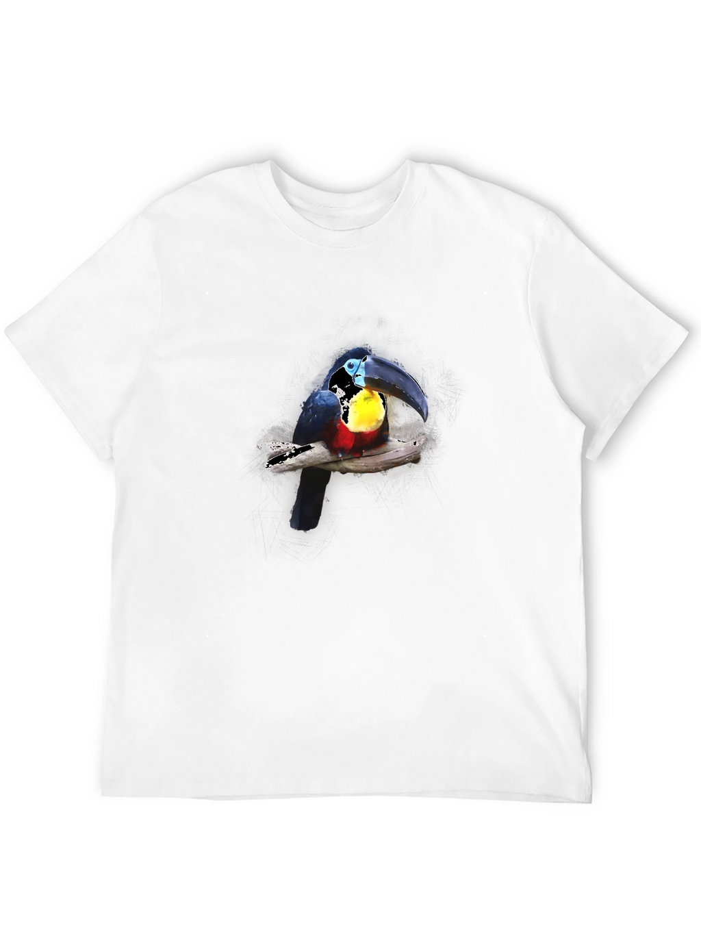 Toucan Print Black T-Shirt