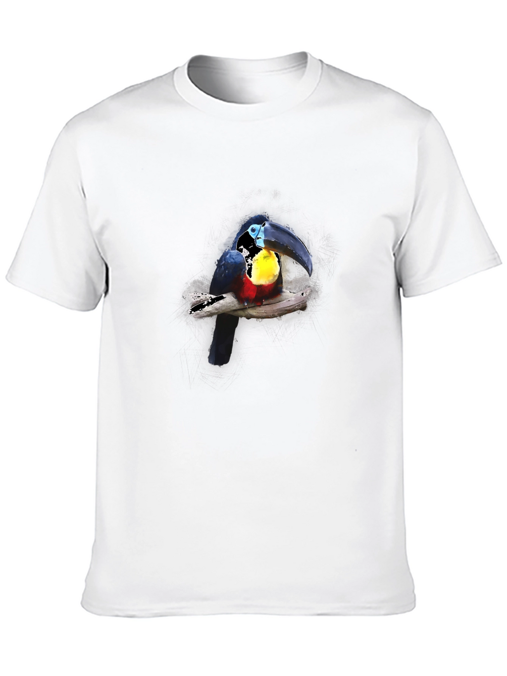 Toucan Print Black T-Shirt