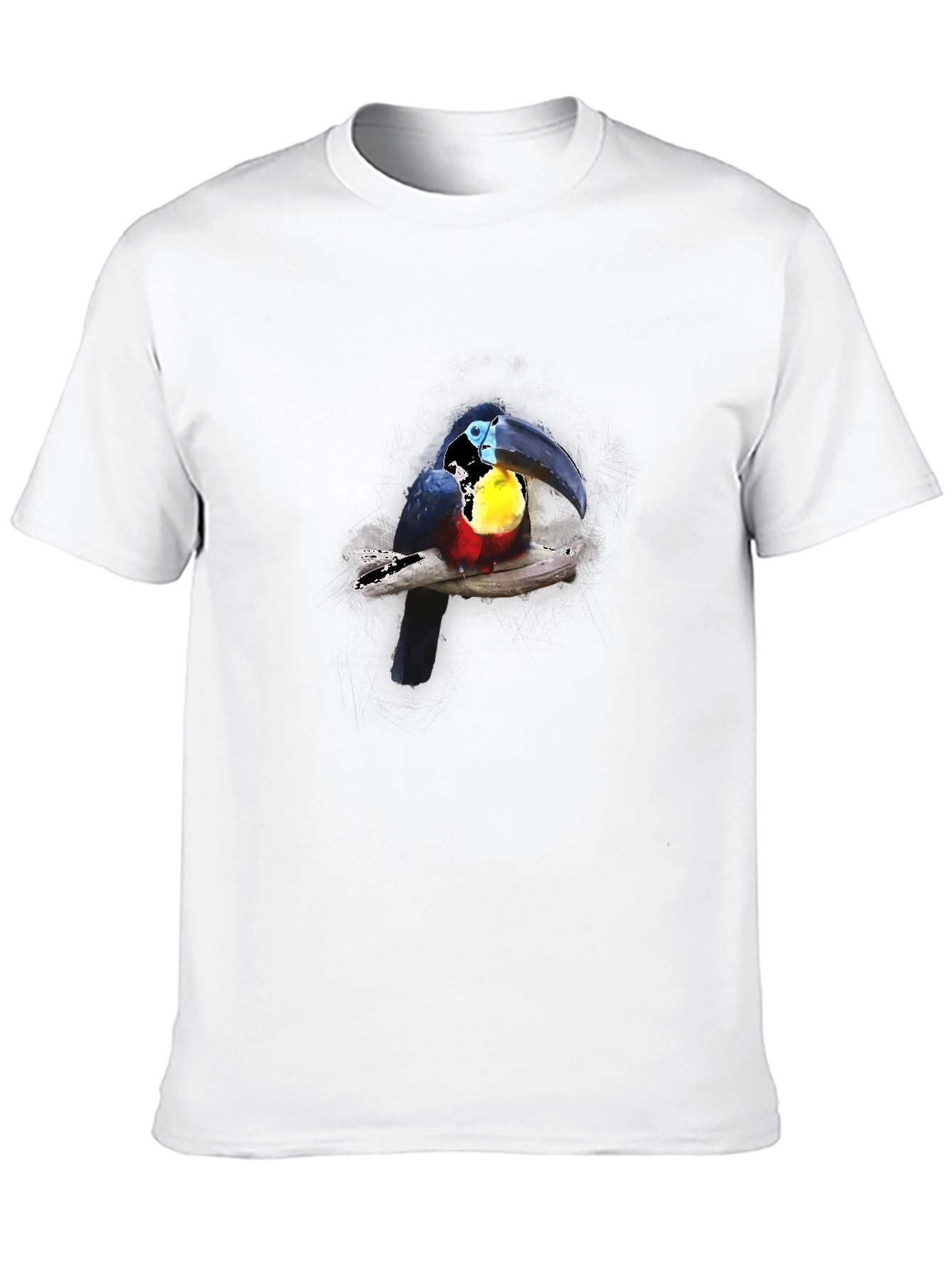Toucan Print Black T-Shirt
