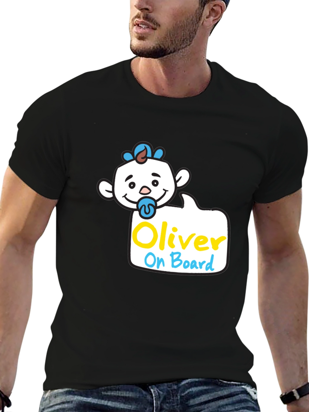 Oliver On Board T-Shirt - Cute Baby Design