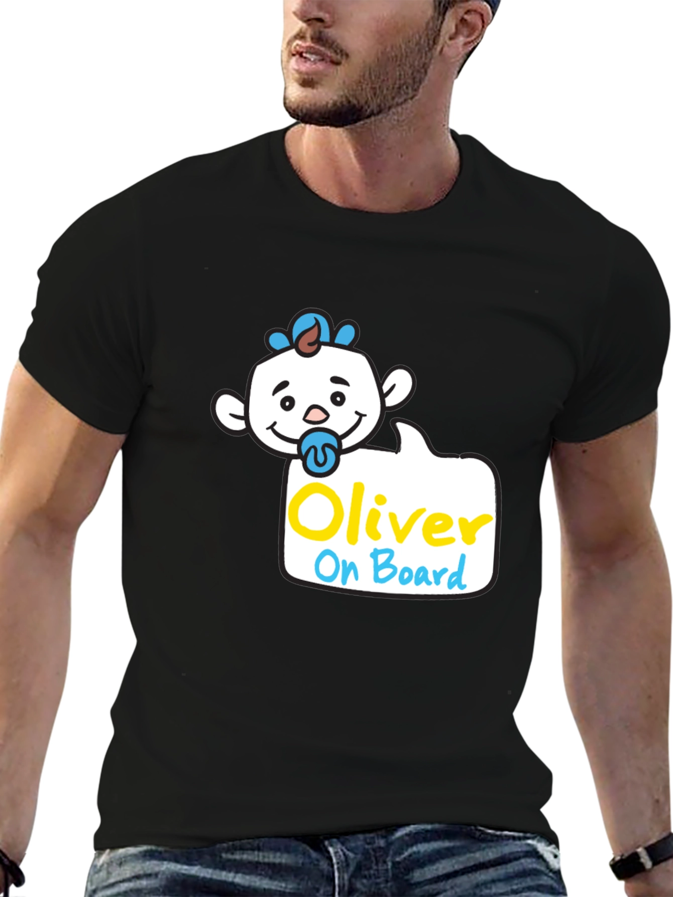 Oliver On Board T-Shirt - Cute Baby Design