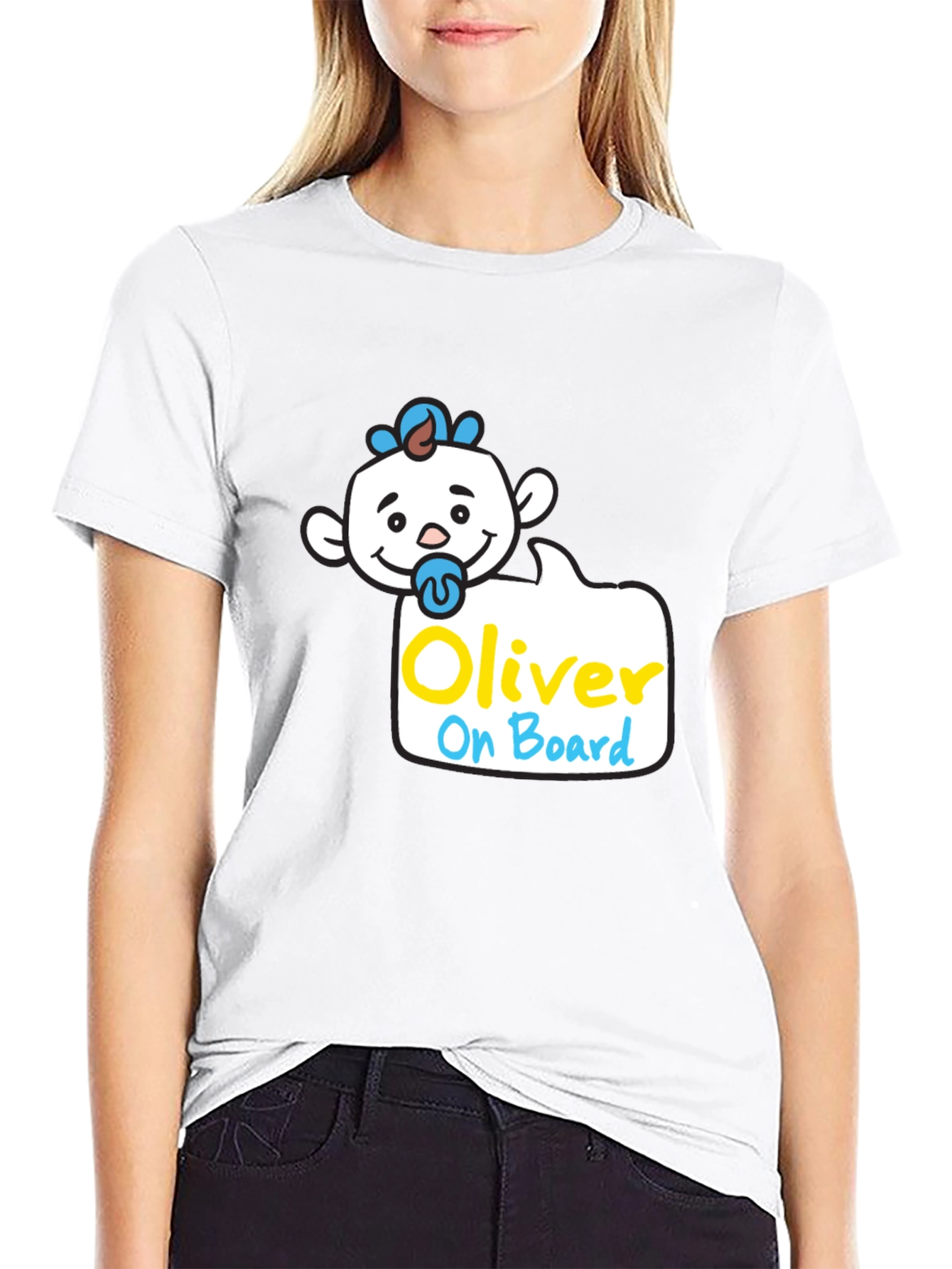 Oliver On Board T-Shirt - Cute Baby Design