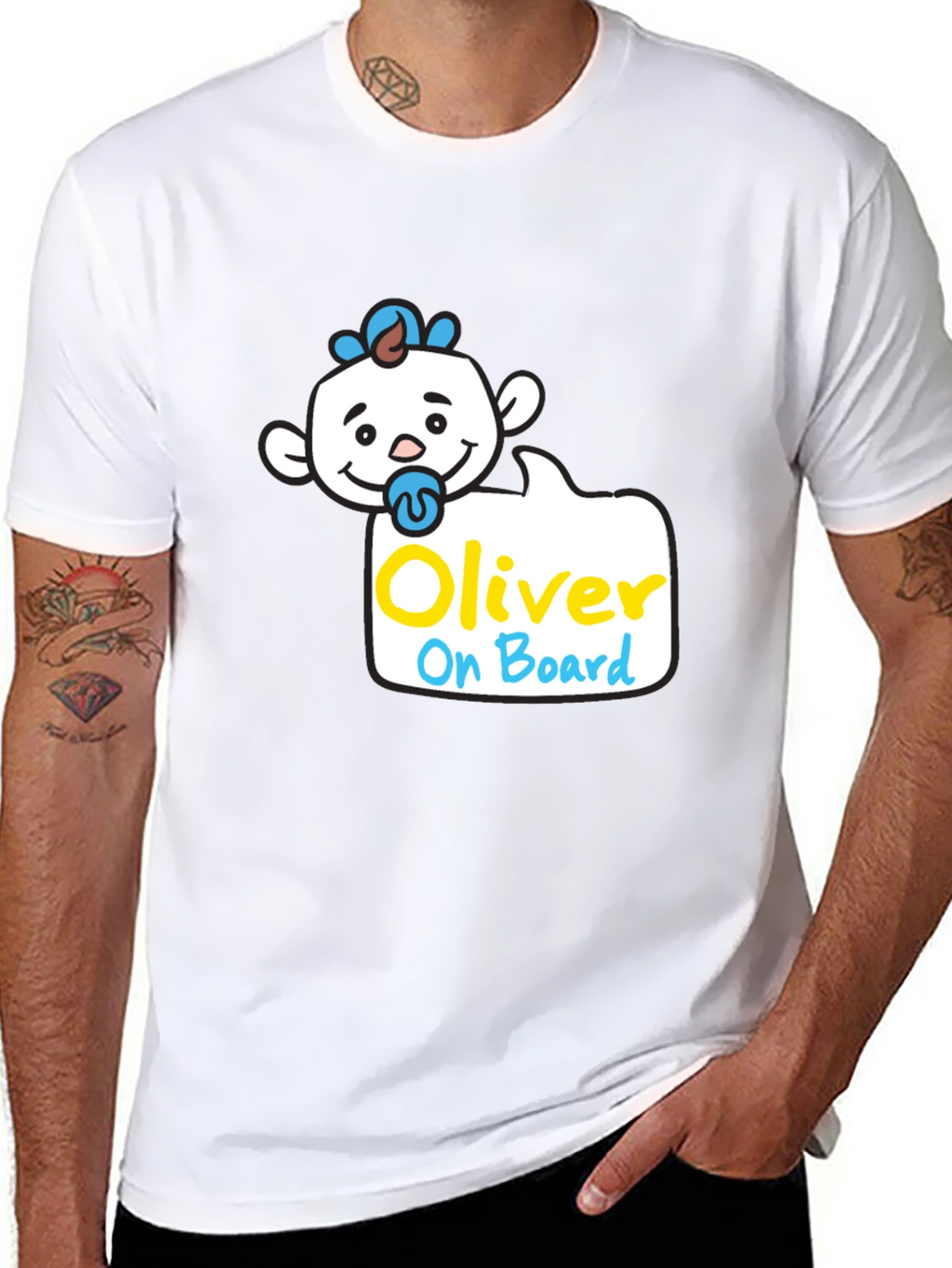 Oliver On Board T-Shirt - Cute Baby Design