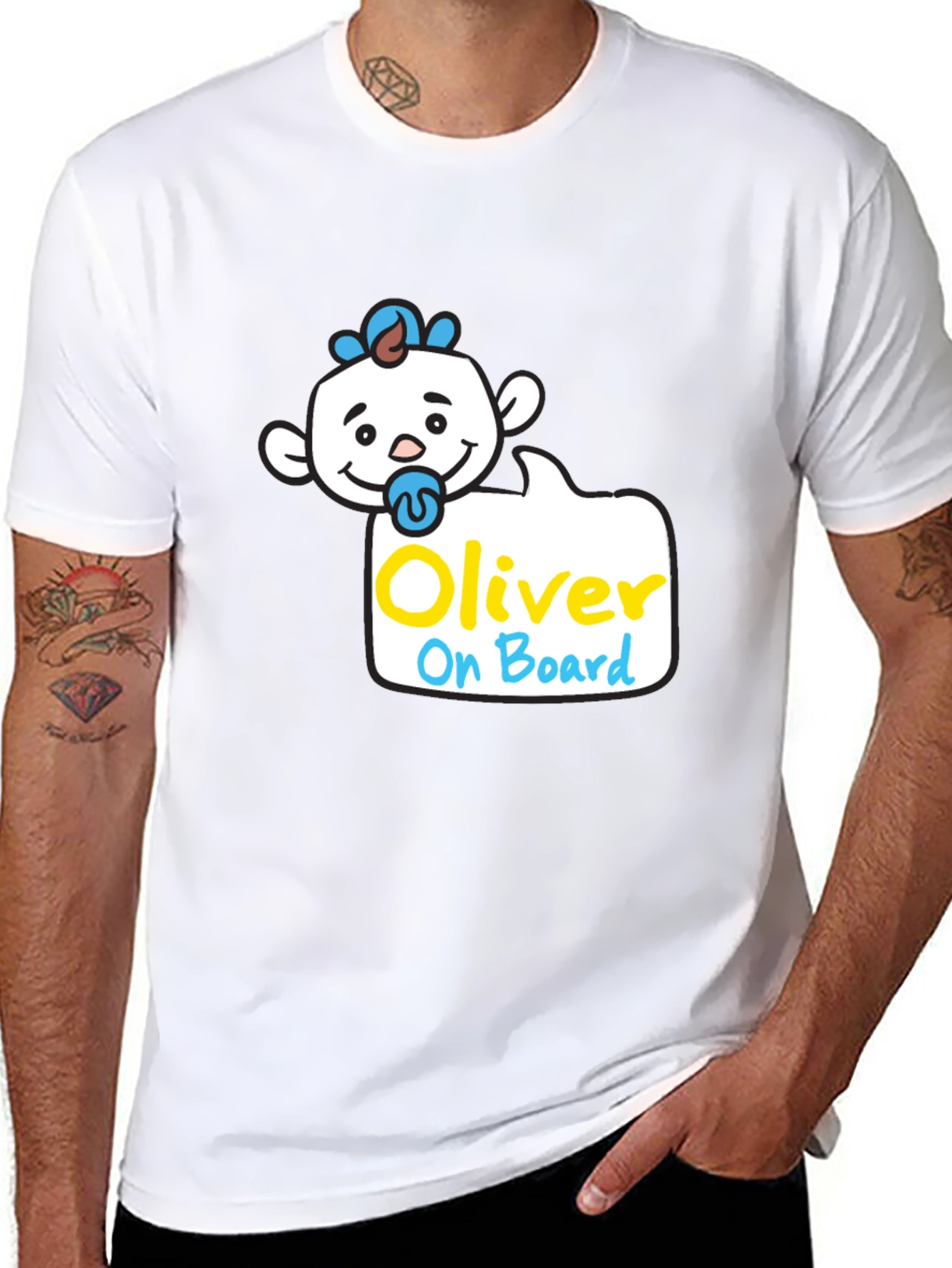 Oliver On Board T-Shirt - Cute Baby Design