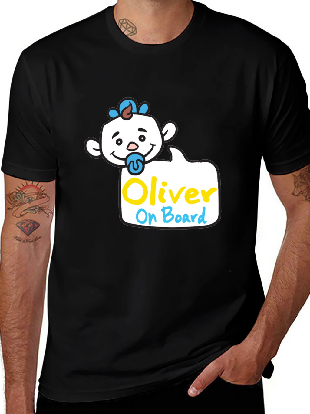 Oliver On Board T-Shirt - Cute Baby Design