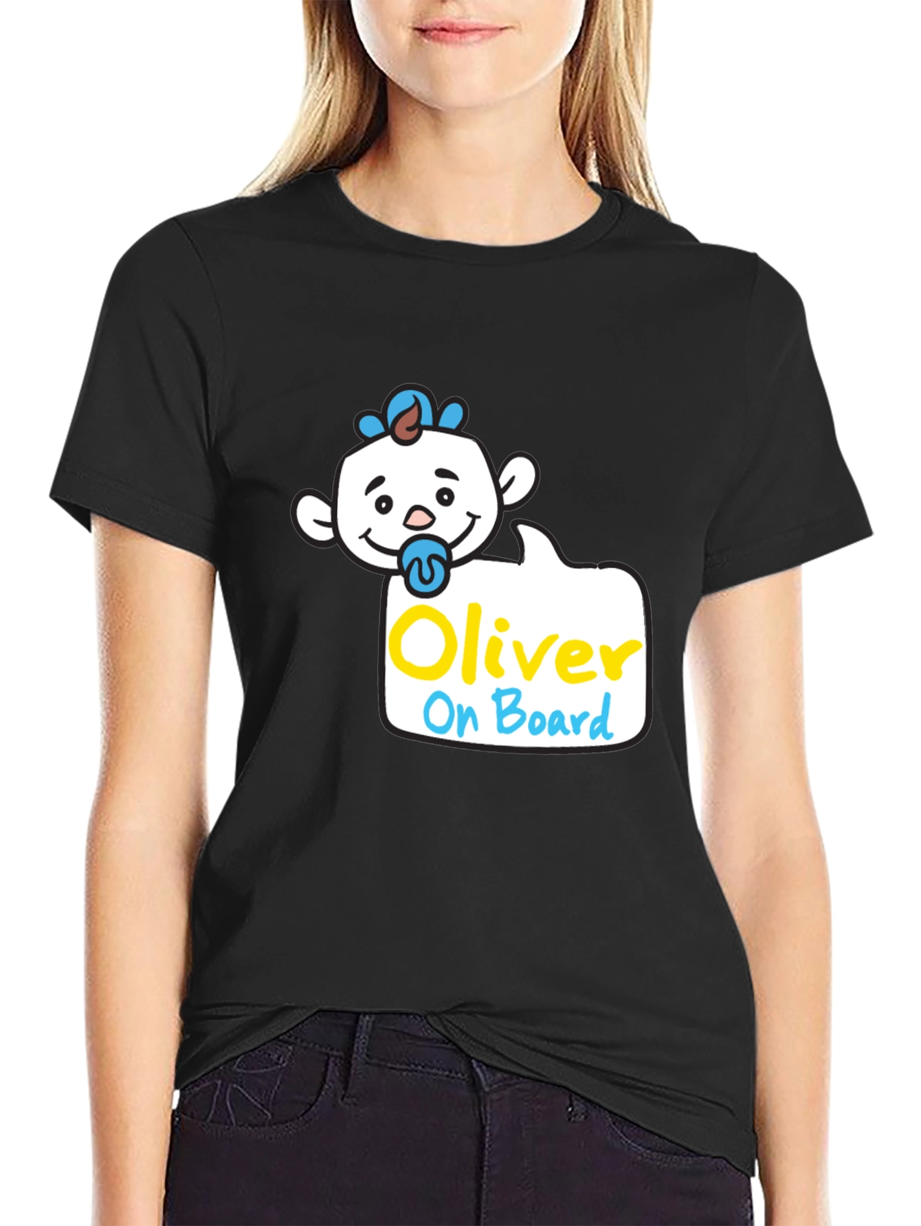 Oliver On Board T-Shirt - Cute Baby Design