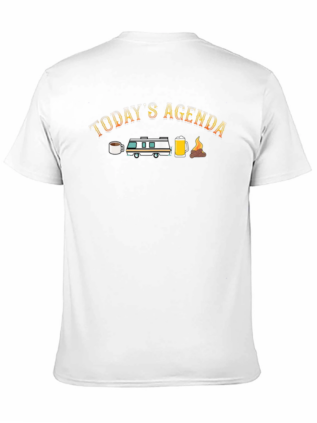 Todays Agenda Camping Graphic Tee